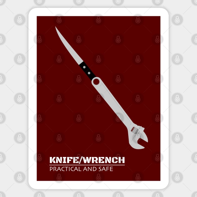 Knife Wrench by doctorheadly Sticker by doctorheadly